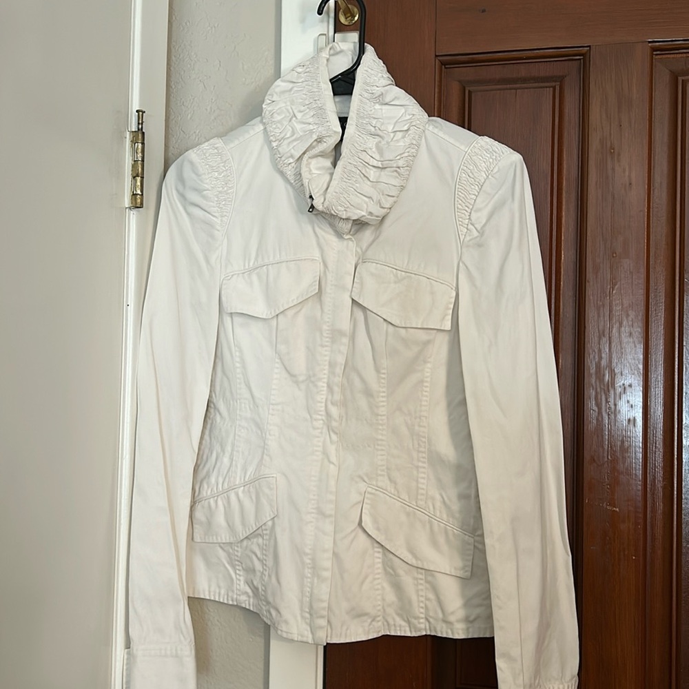 Gucci 2003 White Victorian Style Jacket Size 40 (XS)